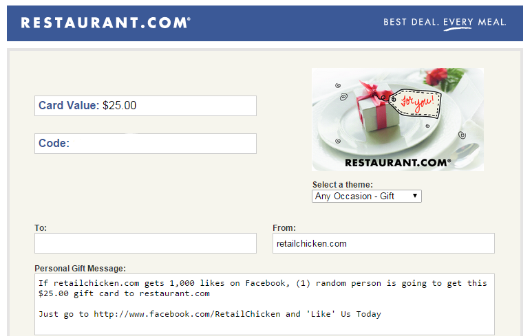 retailchicken-25-restaurant.com-gift-card